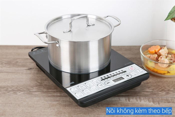 Bếp từ Kiwa KI-122GB Màu Trắng - Đen