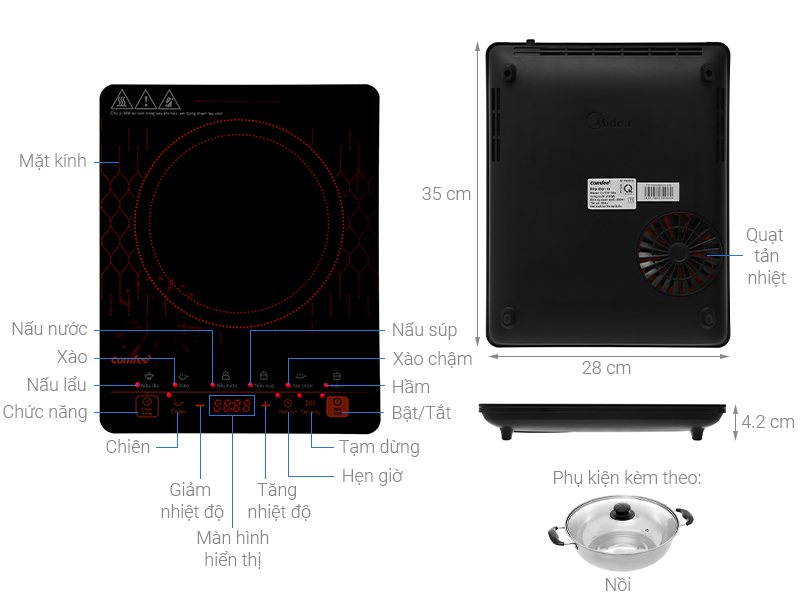 Bếp từ Comfee CI-TD2120A