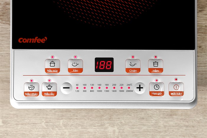 Bếp từ đơn Comfee CI-BD2020B 2000W Màu Trắng - Đen