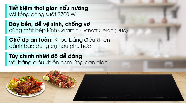 Bếp từ hồng ngoại lắp âm TEKA HIC7322S