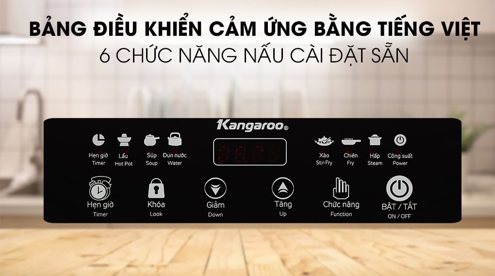 Bảng điều khiển cảm ứng bằng tiếng Việt
