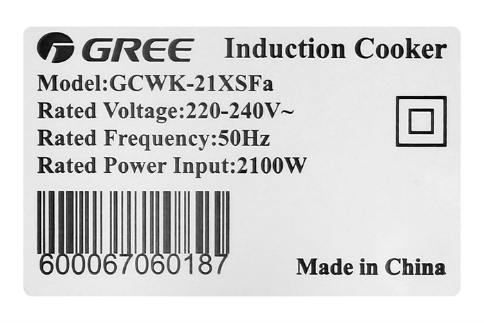 Bếp từ Gree GCWK-21XSFa Màu Đen