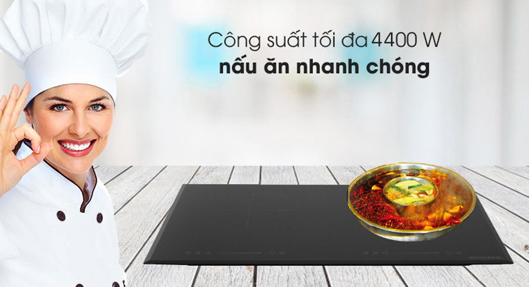 Bếp từ hồng ngoại Modena BK 1725 - Công suất tối đa Bếp từ hồng ngoại Modena BK 1725 - Công suất tối đa