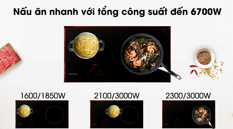 Bếp từ 3 vùng nấu Hafele HC-IF77A (536.61.555)