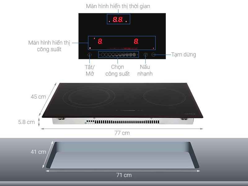 Bếp từ hồng ngoại Hafele HC-M772B (536.01.815)