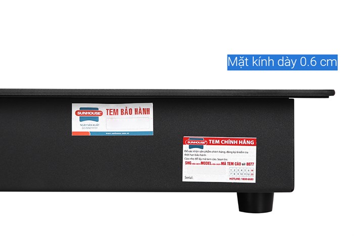 Bếp từ đôi lắp âm Sunhouse Mama MMB9208DIH Màu Đen