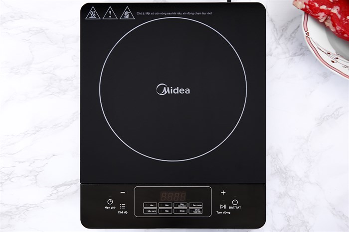 Bếp từ Midea MI-T2120DG Màu Đen