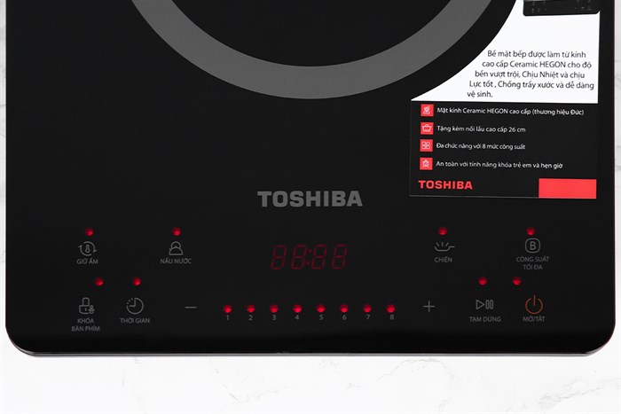 Bếp từ đơn Toshiba IC-20S4PV 2000W Màu Đen