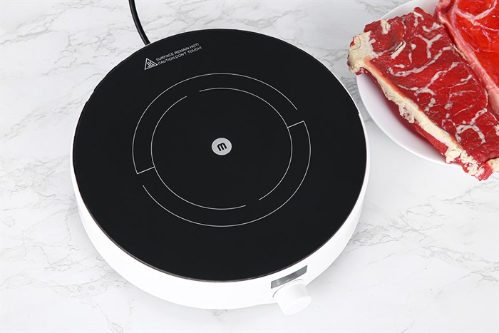 Bếp từ Mishio MK-218 Màu Trắng - Đen