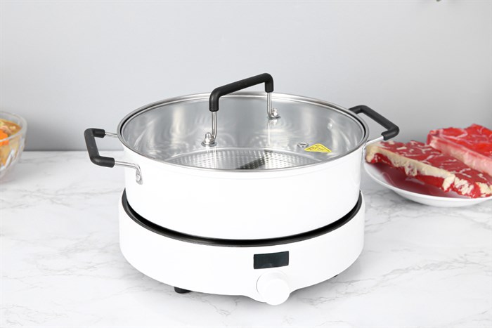 Bếp từ Mishio MK-218 Màu Trắng - Đen