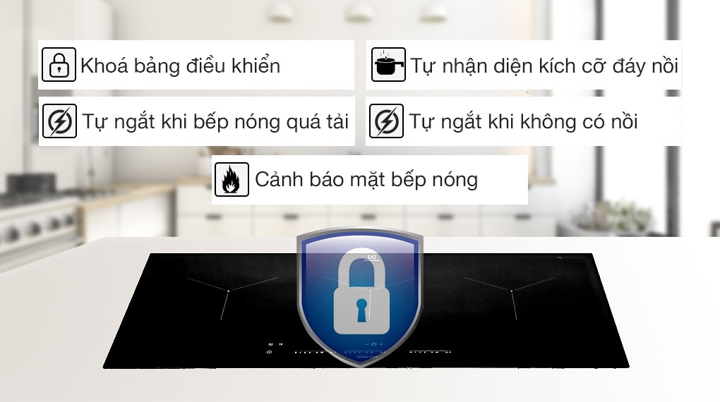 Bếp từ 3 vùng nấu lắp âm Electrolux EIT913