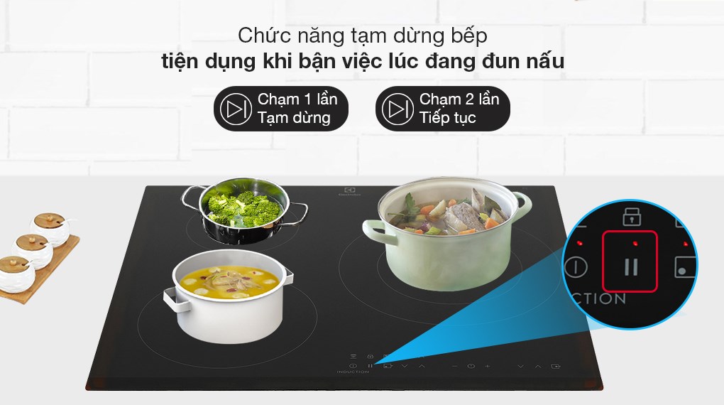 Bếp từ 3 vùng nấu lắp âm Electrolux LIT60336