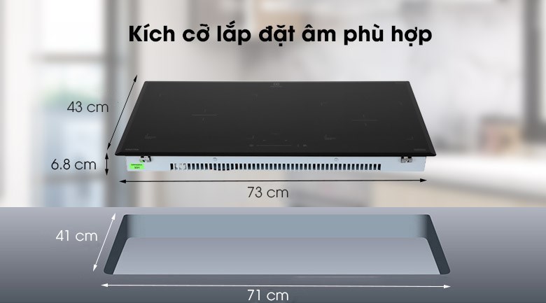 Bếp từ đôi lắp âm Electrolux EHI7325BA