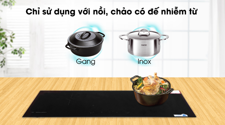 Bếp từ đôi lắp âm Malloca MH-02I N