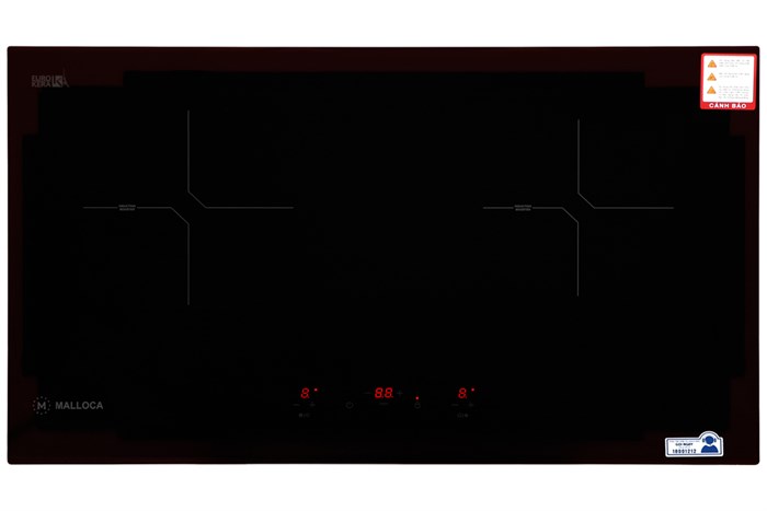 Bếp từ đôi lắp âm Malloca MH-02I N Màu Đen