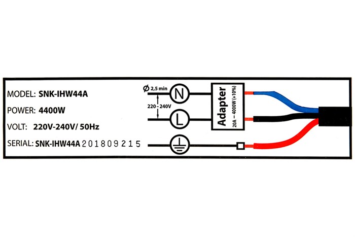 Bếp điện từ hồng ngoại Sanaky SNK-IHW44A Màu Đen
