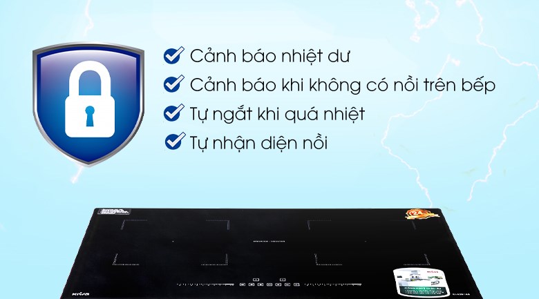 Bếp từ đôi lắp âm Kiwa KI-4281AB