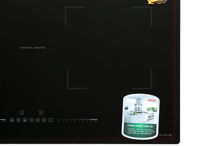 Bếp từ đôi lắp âm Kiwa KI-4281AB Màu Đen