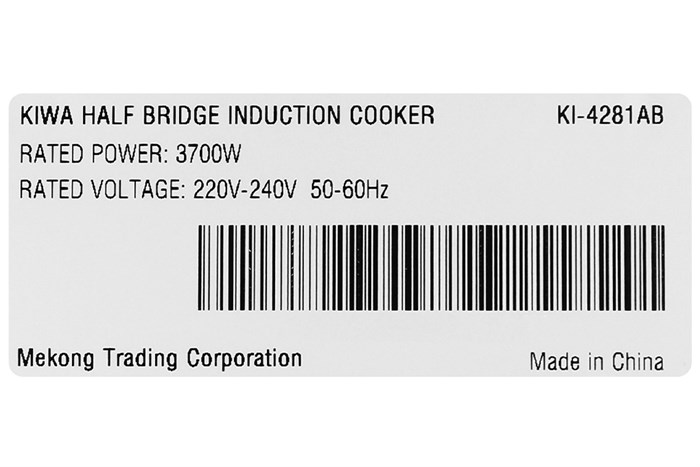 Bếp từ đôi lắp âm Kiwa KI-4281AB Màu Đen