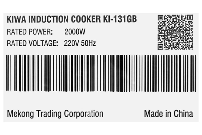 Bếp từ Kiwa KI-131GB Màu Đen