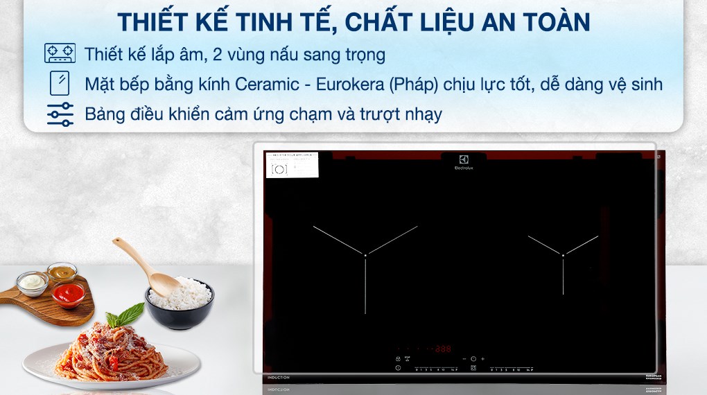 Bếp từ đôi âm Electrolux EHI7260BB 3200W