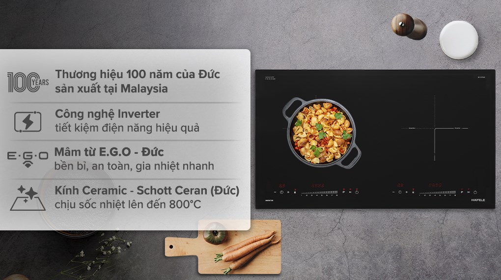 Bếp từ đôi âm Hafele HC-I2732A (536.61.726) 4400W - 3