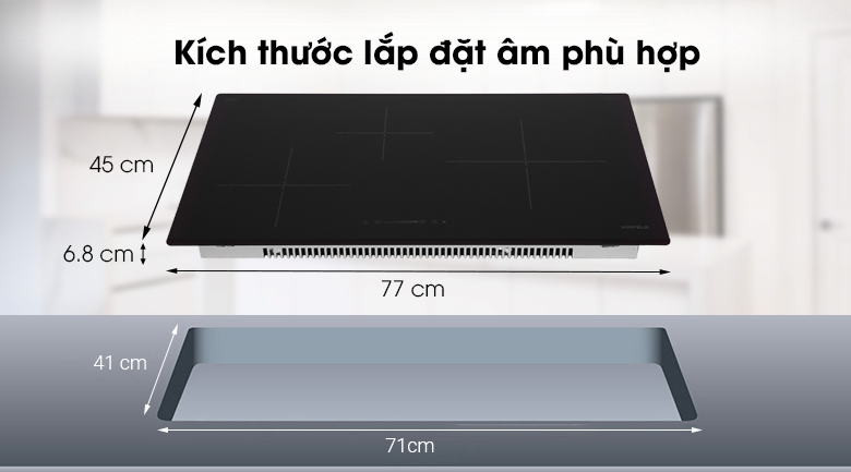Bếp từ 3 vùng nấu lắp âm Hafele HC-I773D (536.01.905)