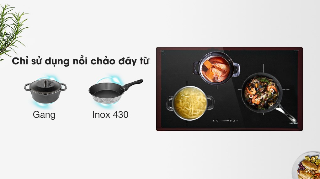 Bếp từ 3 vùng nấu lắp âm Hafele HC-I773D (536.01.905)