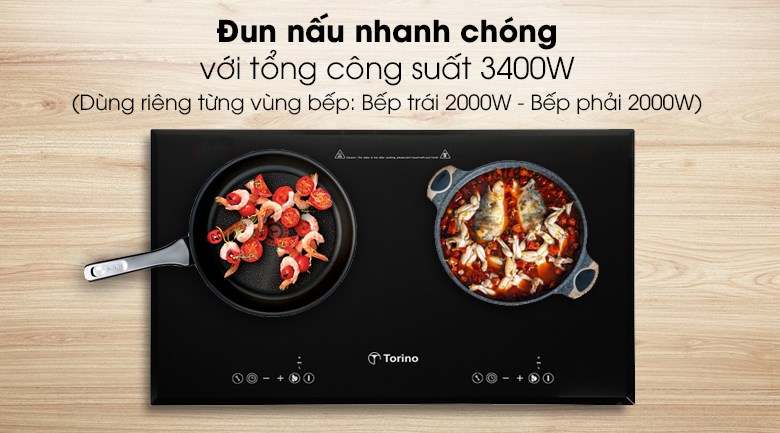 Bếp từ đôi lắp âm Torino TI-1117M