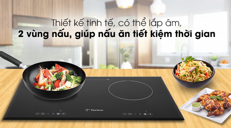 Bếp từ đôi lắp âm Torino TI-1117M