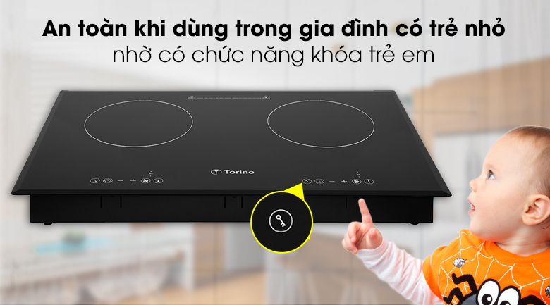 Bếp từ đôi lắp âm Torino TI-1117M