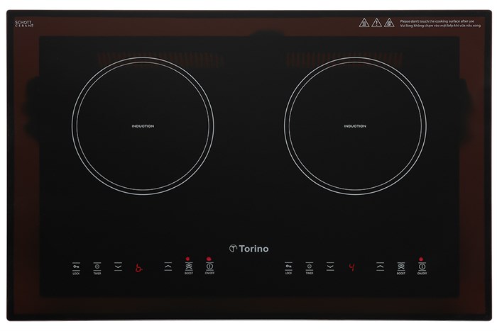 Bếp từ đôi âm Torino TI0602C 3500W Màu Đen