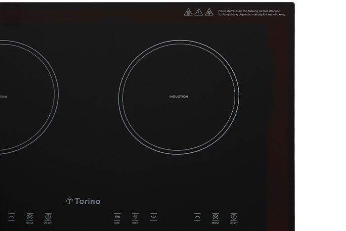 Bếp từ đôi âm Torino TI0602C 3500W Màu Đen