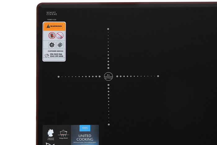 Bếp từ đôi lắp âm Kocher DI-806GE02 Màu Đen