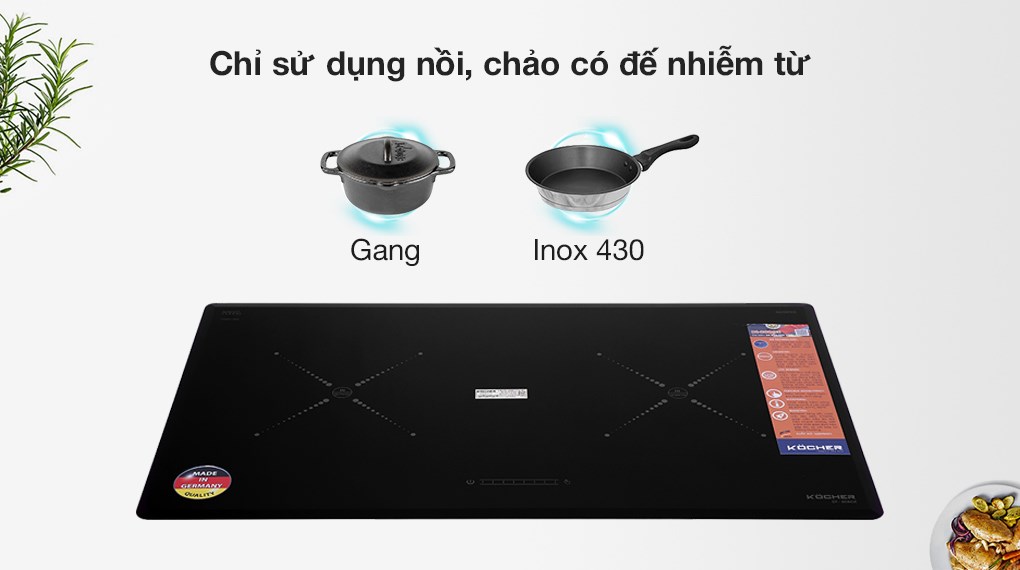 Bếp từ đôi Kocher DI-808GE