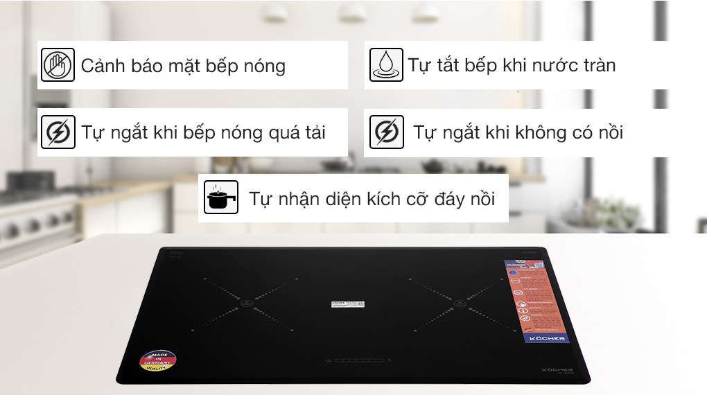 Bếp từ đôi Kocher DI-808GE