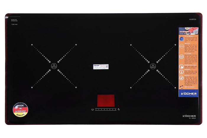 Bếp từ đôi Kocher DI-808GE Màu Đen