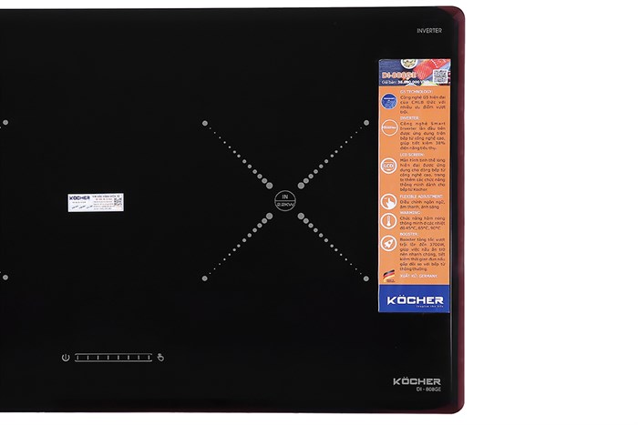 Bếp từ đôi Kocher DI-808GE Màu Đen