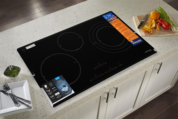 Bếp từ 3 vùng nấu lắp âm Kocher DI-855GE Màu Đen