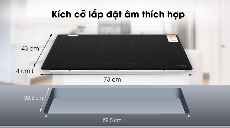 Bếp từ đôi lắp âm Kocher DIB4-888