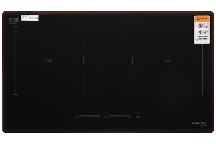 Bếp từ đôi lắp âm Kocher DIB4-888 Màu Đen
