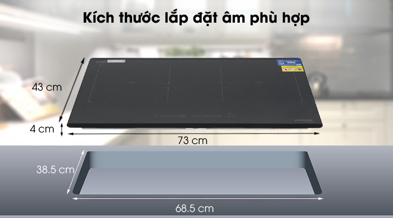 Bếp từ đôi lắp âm Kocher DIB4-888MI