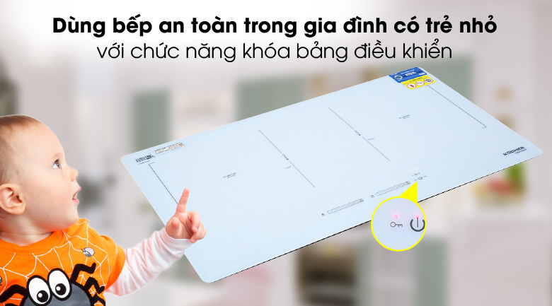 Bếp từ đôi lắp âm Kocher DIB4-888W