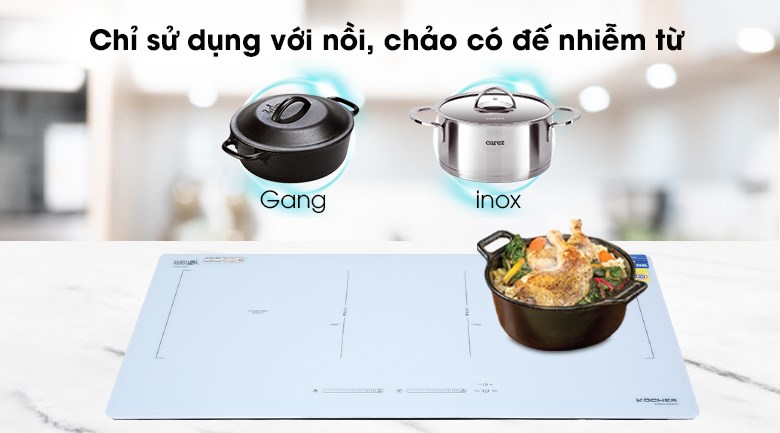 Bếp từ đôi lắp âm Kocher DIB4-888W - 9