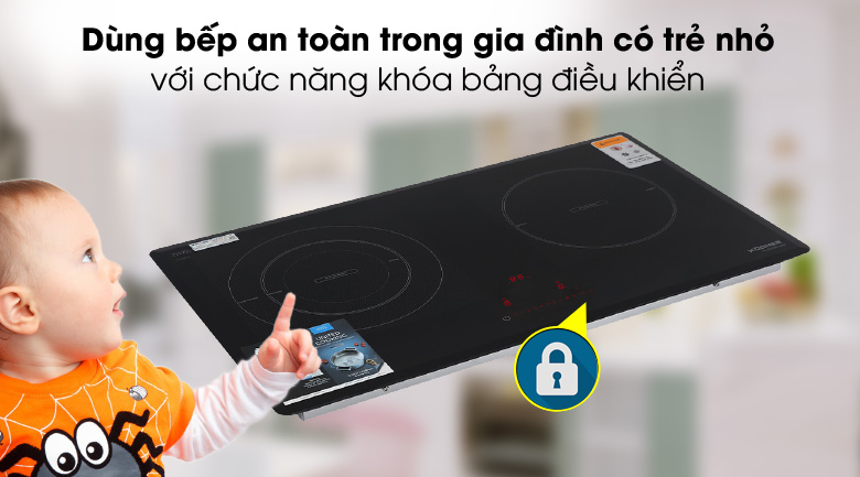 Bếp từ đôi lắp âm Kocher DI801GE IPLUS