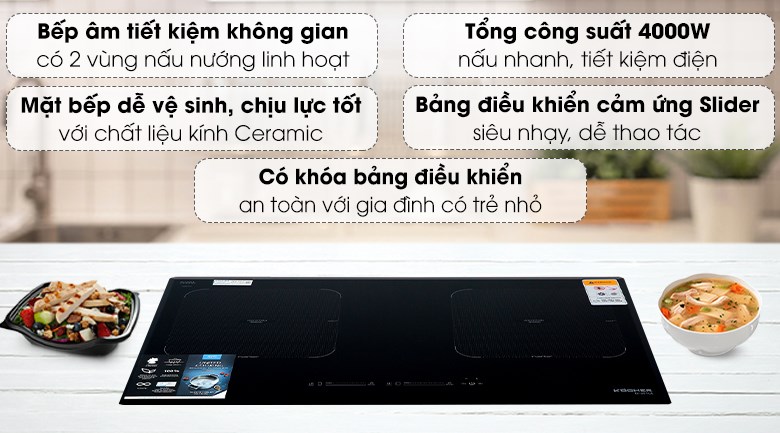 Bếp từ đôi lấp âm Kocher DI-881GE - 2