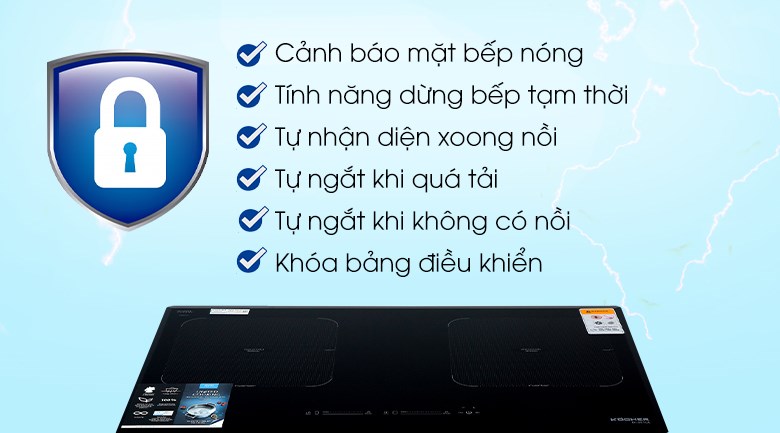 Bếp từ đôi lấp âm Kocher DI-881GE - 12