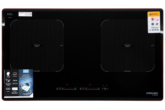 Bếp từ đôi lấp âm Kocher DI-881GE Màu Đen