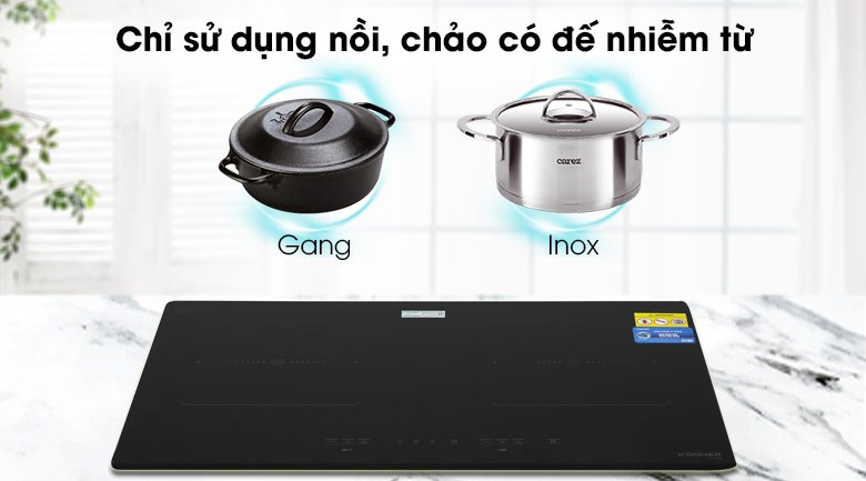 Bếp từ đôi Kocher DI-633