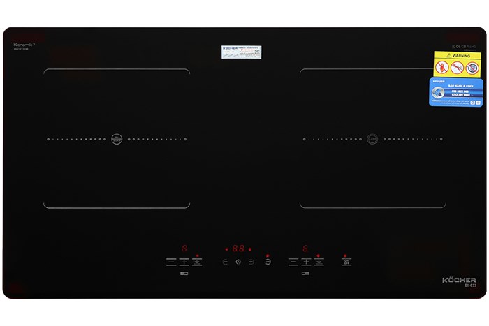Bếp từ hồng ngoại lắp âm Kocher EI-633 Màu Đen